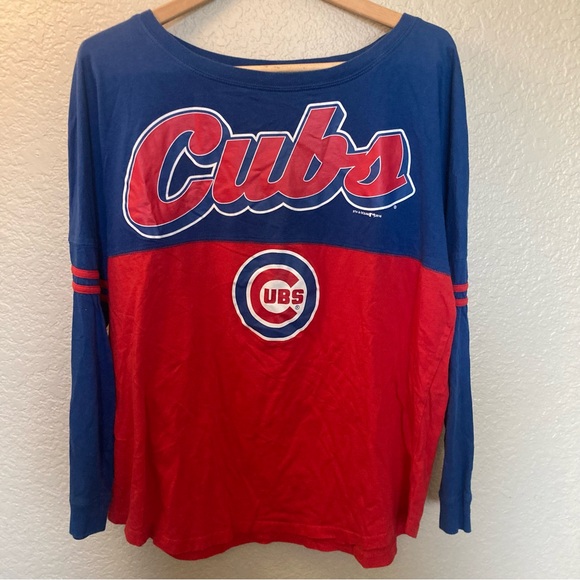 5th & Ocean Red and Blue Graphic Tee XL Chicago Cubs shirt - Picture 1 of 4